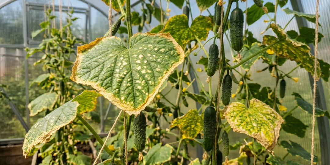 Загадка «желтого края»: Почему огурцы в теплице высыхают на пике урожая