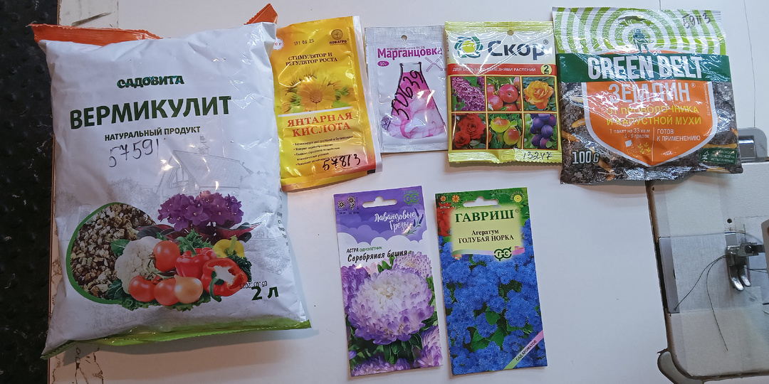 Уборка мусора в палисаднике