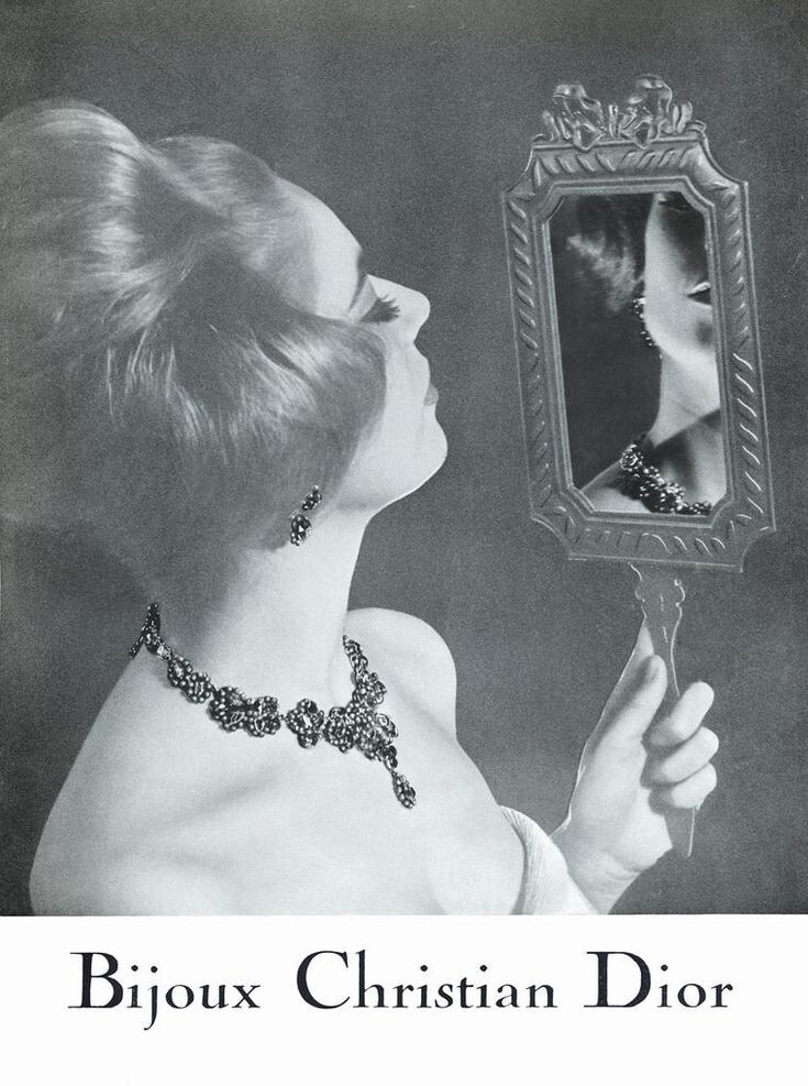 Рекламный плакат бижутерии Dior 1960-х годов