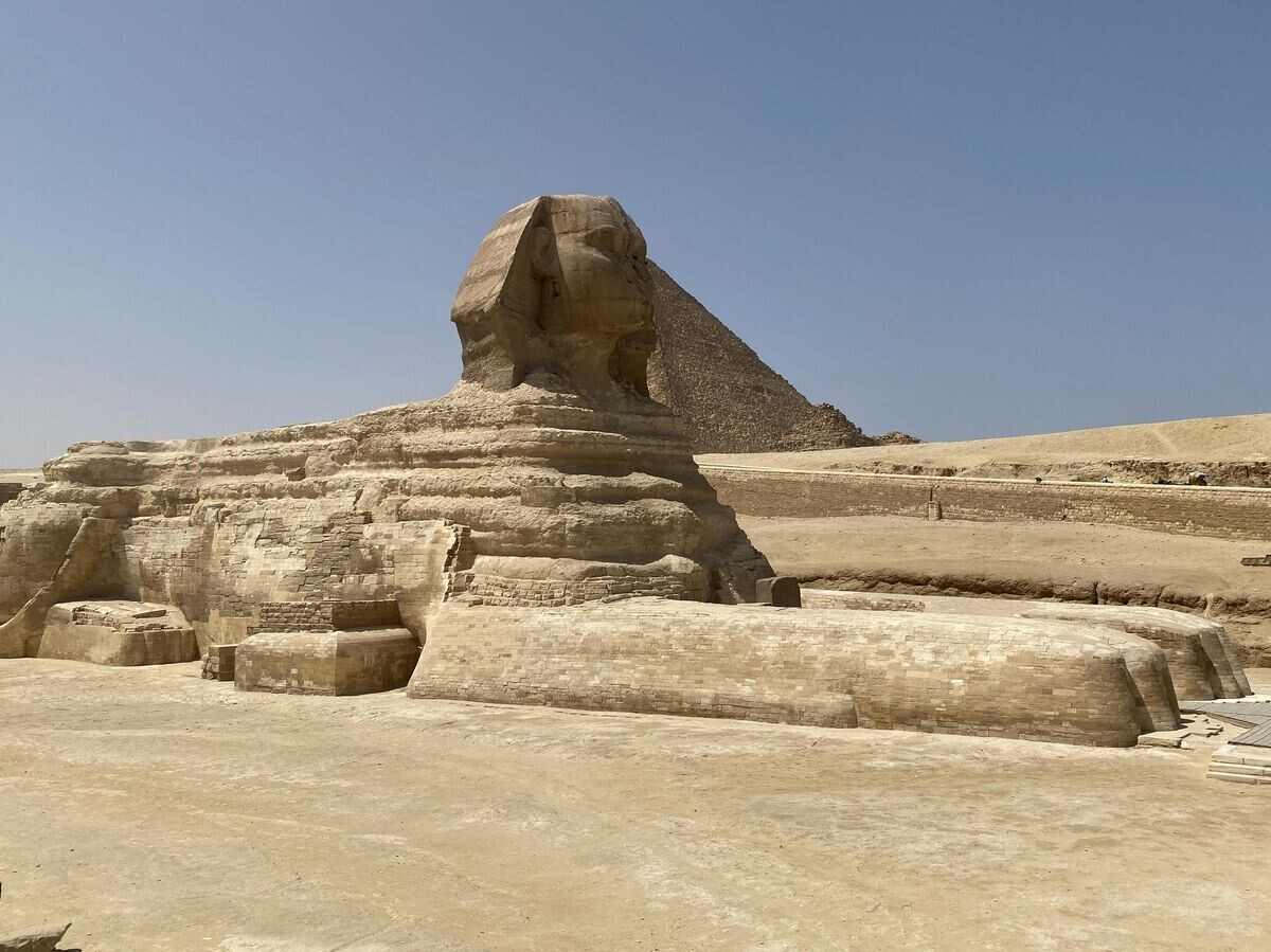    Большой сфинкс на западном берегу Нила в Гизе | © РИА Новости / Михаил Алаеддин