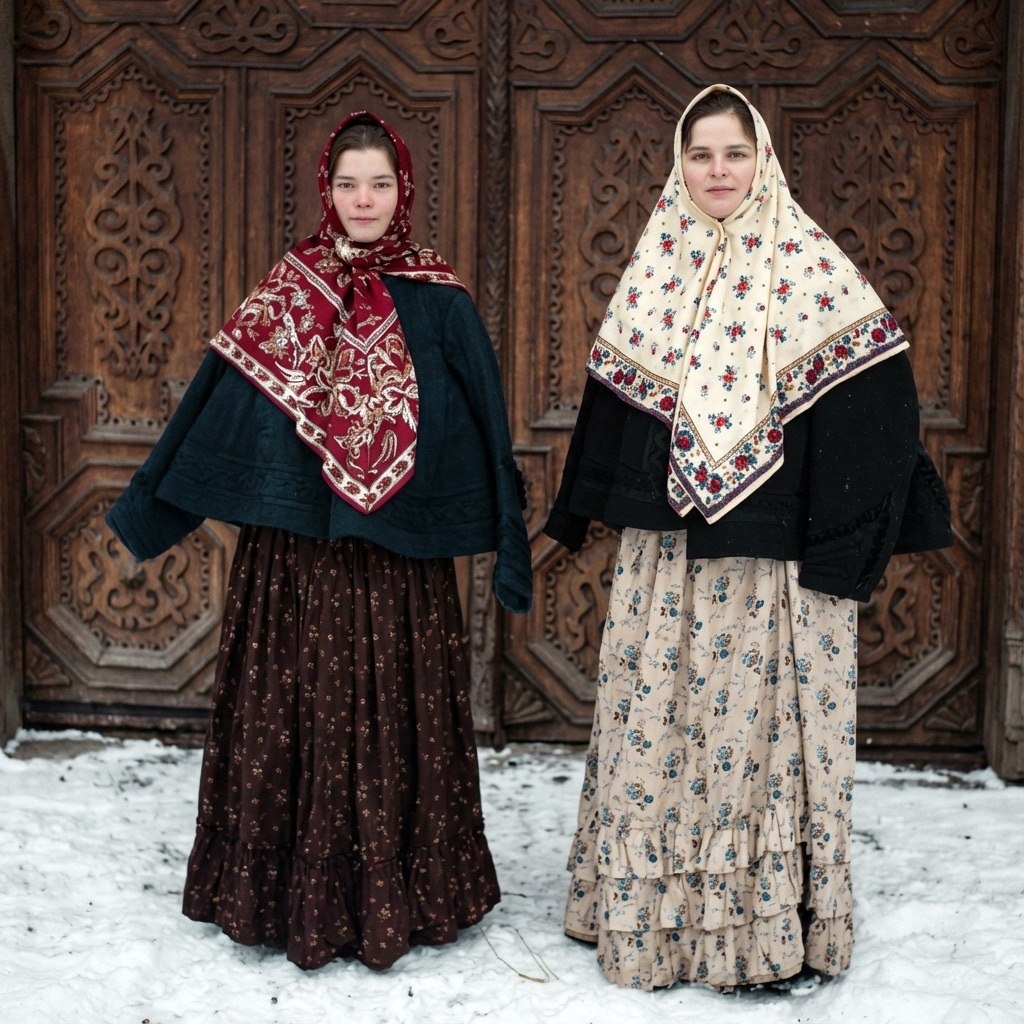 Русские крестьянки в селе Коломенском, Московский уезд, в 1920-м году. ЭТНОКНИГА https://vk.com/wall-7127929_60767