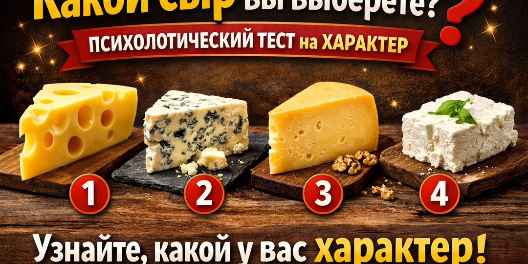 Психологический тест: выберите сыр - и узнайте, какой у вас характер