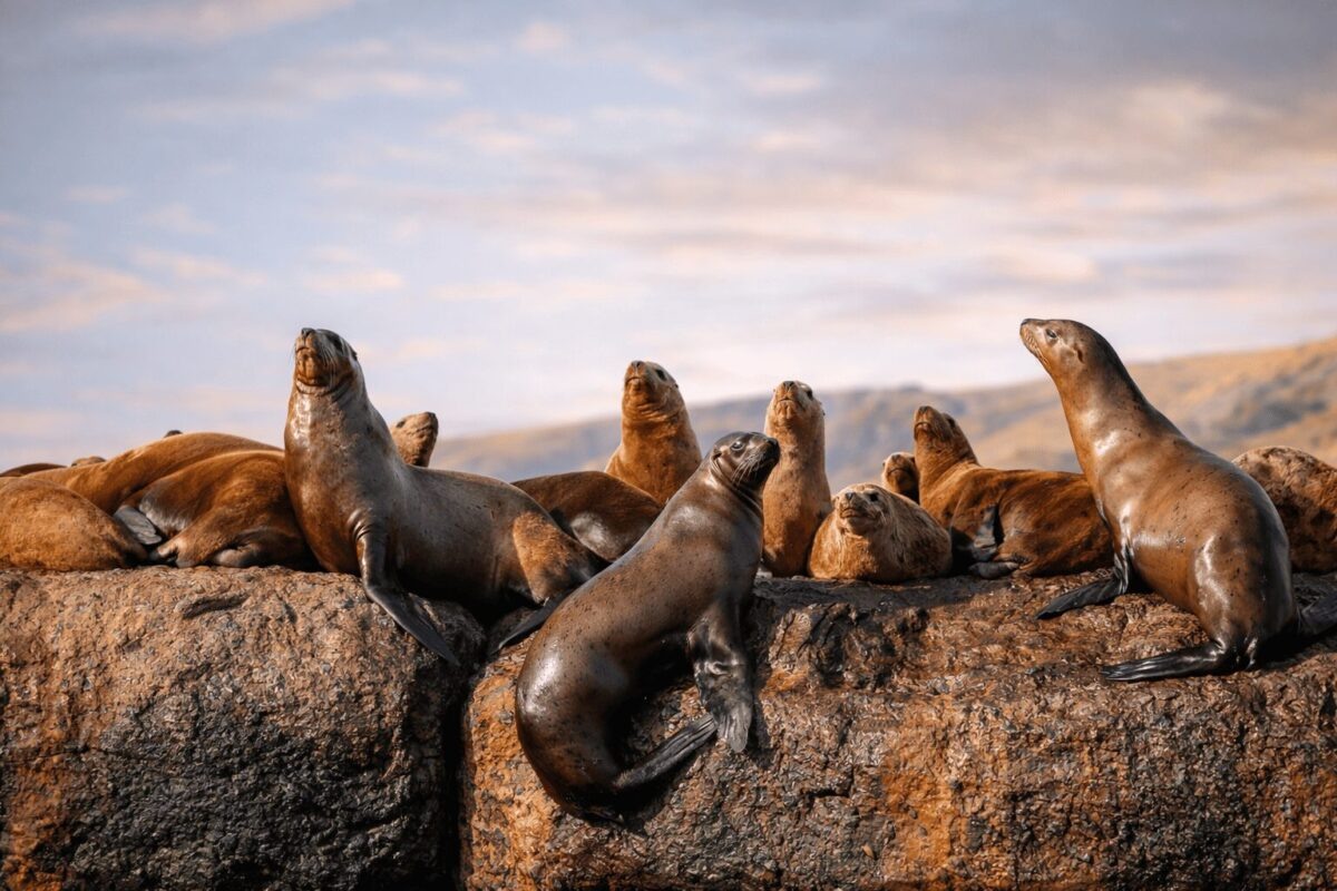 Лежбище сивучей в Невельске / фото: Виктор Рогов (СахПресс)