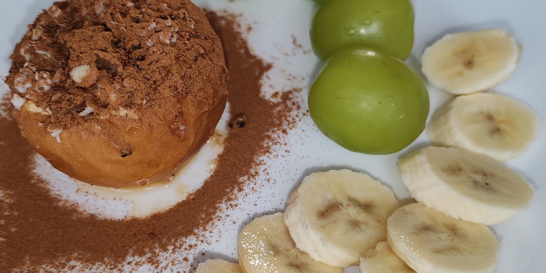 Печёные яблоки с начинкой из творога и грецкого ореха