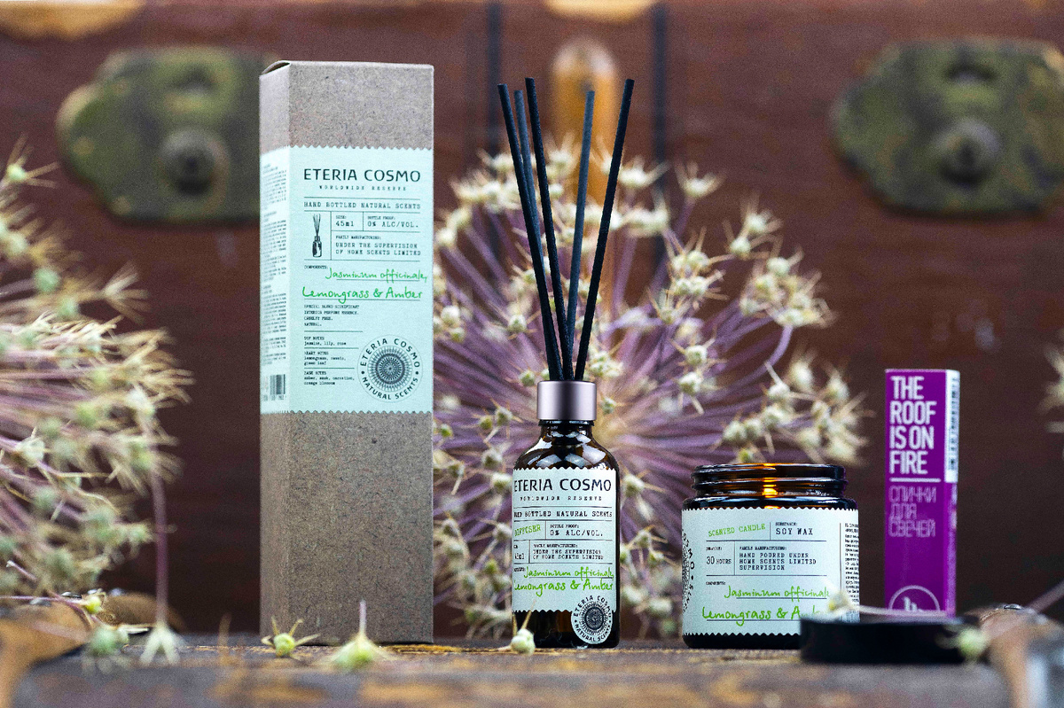 Аромат "Жасмин, лемонграсс и амбра" от ETERIA COSMO