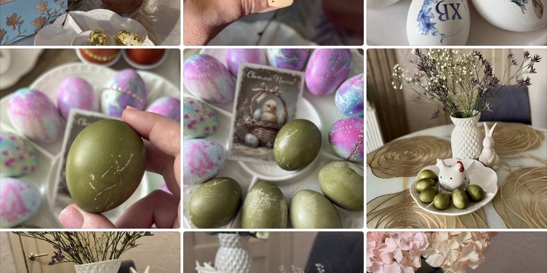 Идеи к Пасхе лайфхаки по покраске яиц.