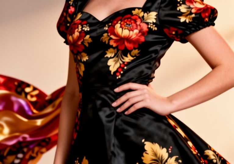 Цифровые корни. Выпуск 7: Елизавета в жостовском огне — как народный узор стал трендом