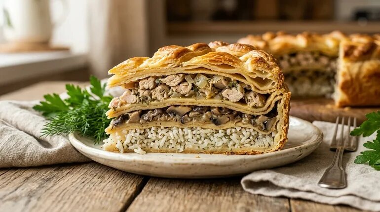 Почему курники с курицей на Руси называли свадебными? Рецепт внутри