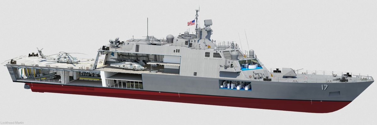 USS класса «Freedom» в местном разрезе