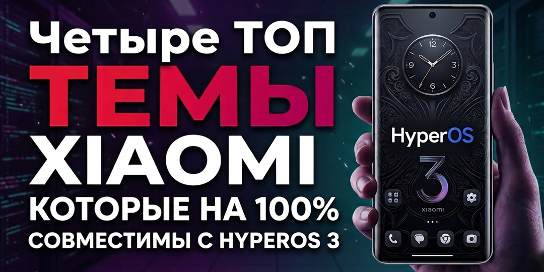 Четыре ТОП темы XIAOMI, которые на 100% совместимы с операционной системой HyperOS 3
