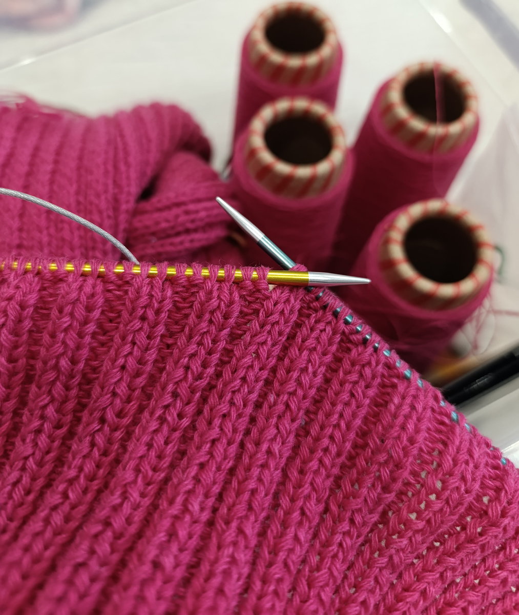 Шарф из суперджилонга (фто автора)