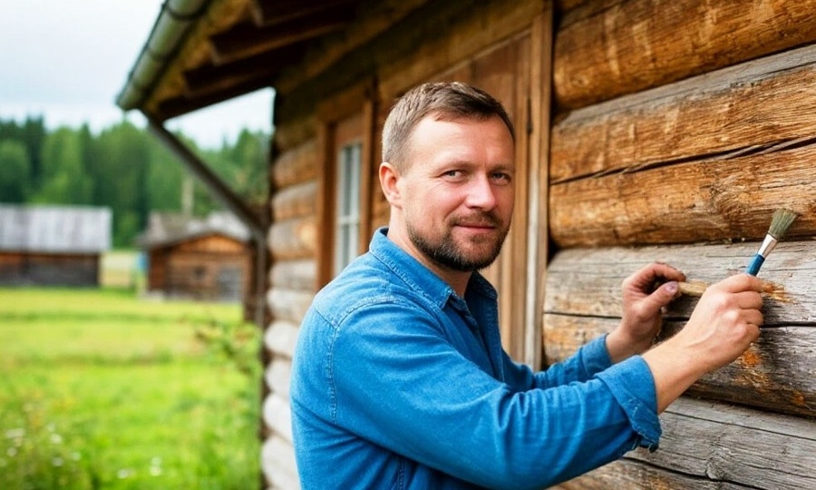 Дом из профилированного бруса. Красить или обшивать?