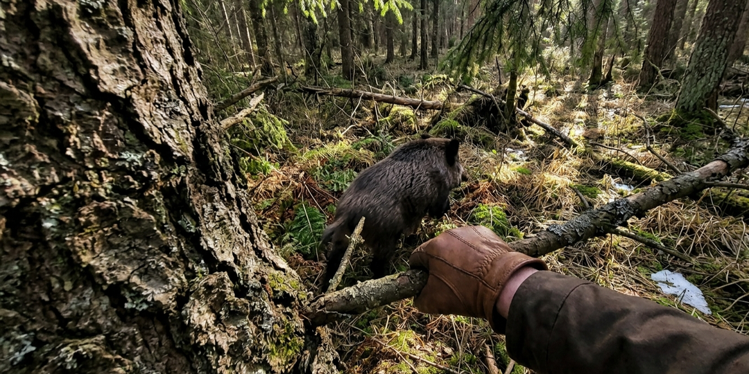 Кабан идет на таран: Что делать, если «хозяин» лесов Выборгского района преградил вам путь?