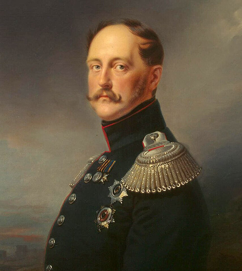 Художник Франц Крюгер (Franz Krüger)- Портрет императора Николая I