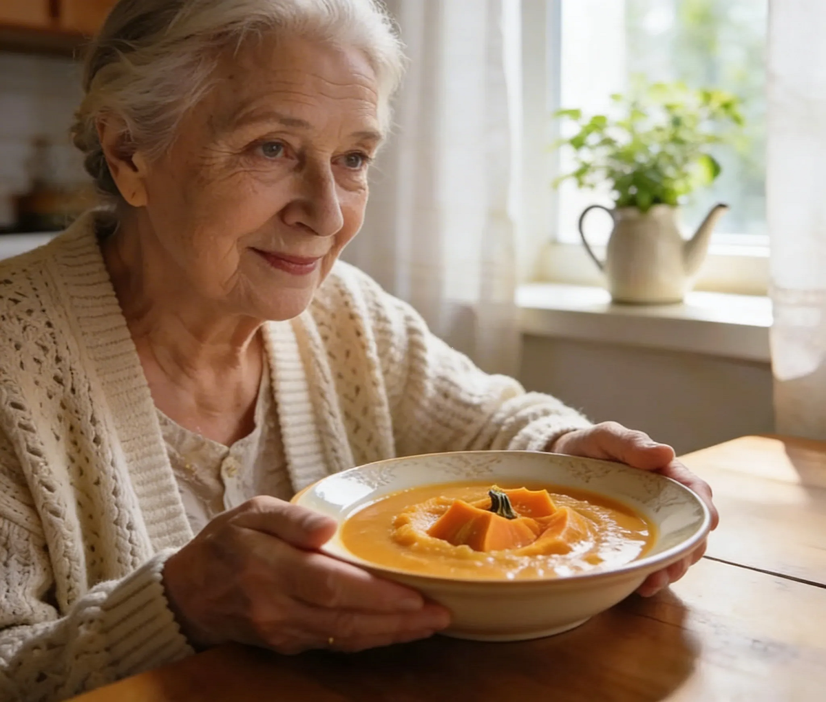 Еда не должна быть подвигом. Она должна быть в радость. Даже если зубы уже не те. Суп-пюре, нежное мясо, творожная запеканка — всё это можно есть с удовольствием. Главное — готовить с любовью.