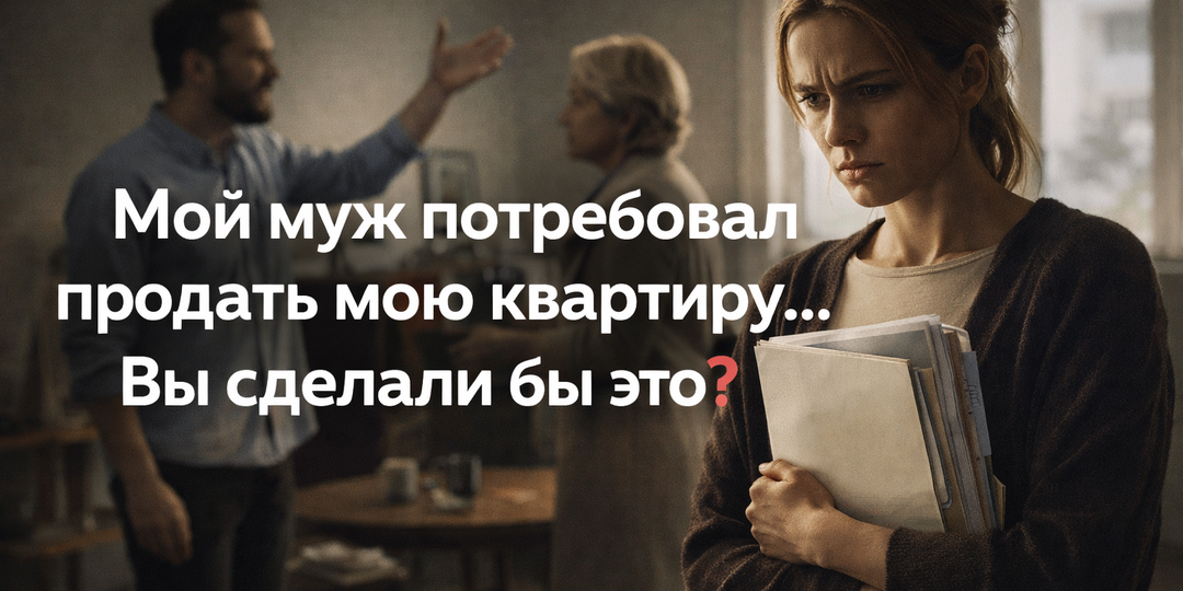 «“Продай свою квартиру — и спасёшь семью”, — твердил муж. Но в день сделки я узнала, кому на самом деле была нужна моя жизнь»