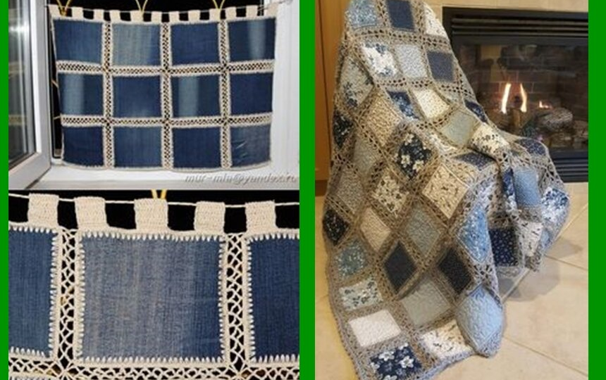 Девочки, старые джинсы и клубок пряжи: 6 идей, как создать уникальную вещь без швейной машинки 🤍