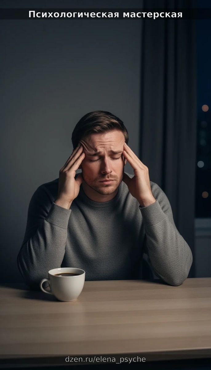 Иллюстрация навязчивых мыслей