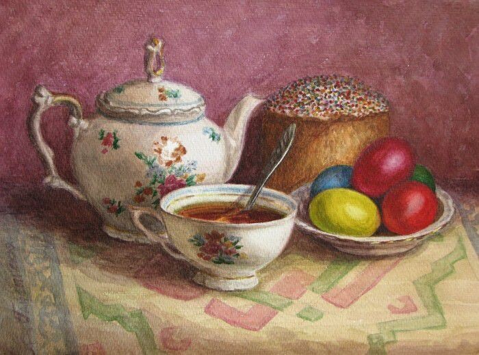 Г. Андрияки. "Пасхальный натюрморт"