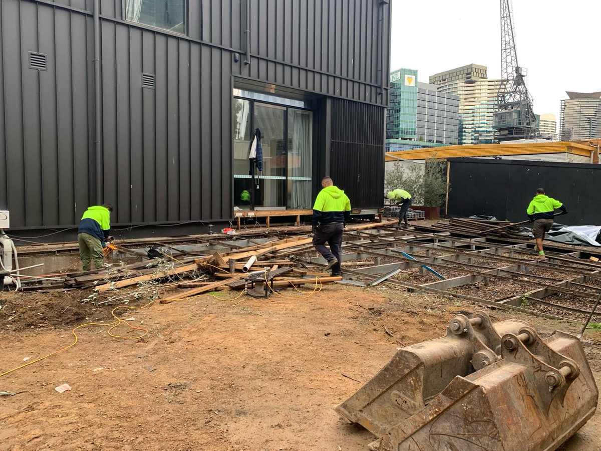 Что происходит на объекте в первый день демонтажа