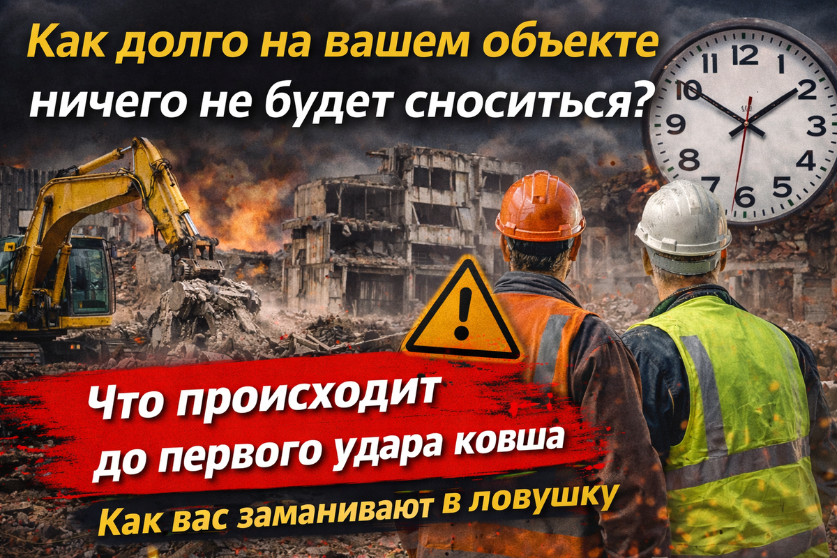 Что происходит на объекте в первый день демонтажа