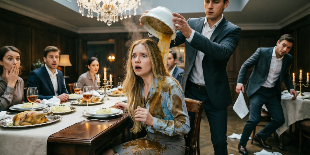 Муж вылил суп на голову своей жене при всех родственниках. Что произошло в ответ, шокировало всех присутствующих.