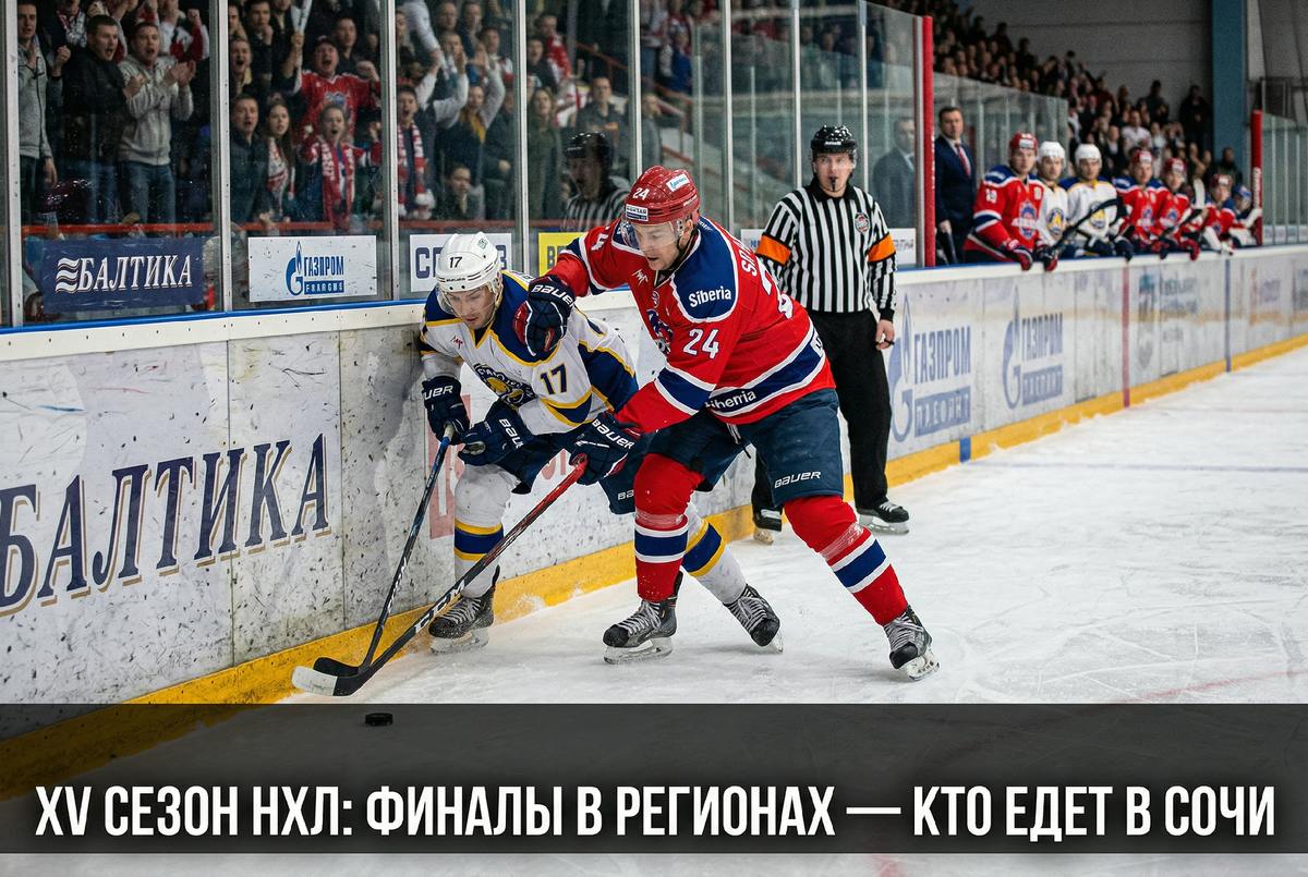 Финалы региональных чемпионатов Ночной хоккейной лиги 2025/26 — кто едет в Сочи