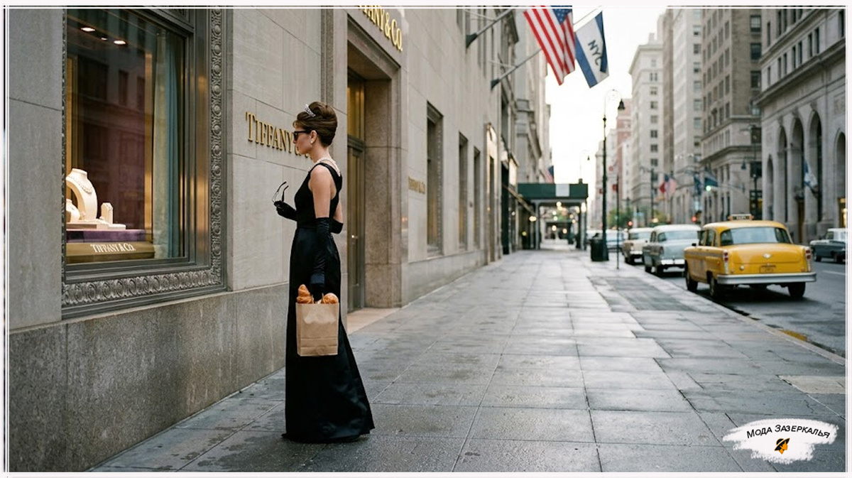 Женщина в черном платье