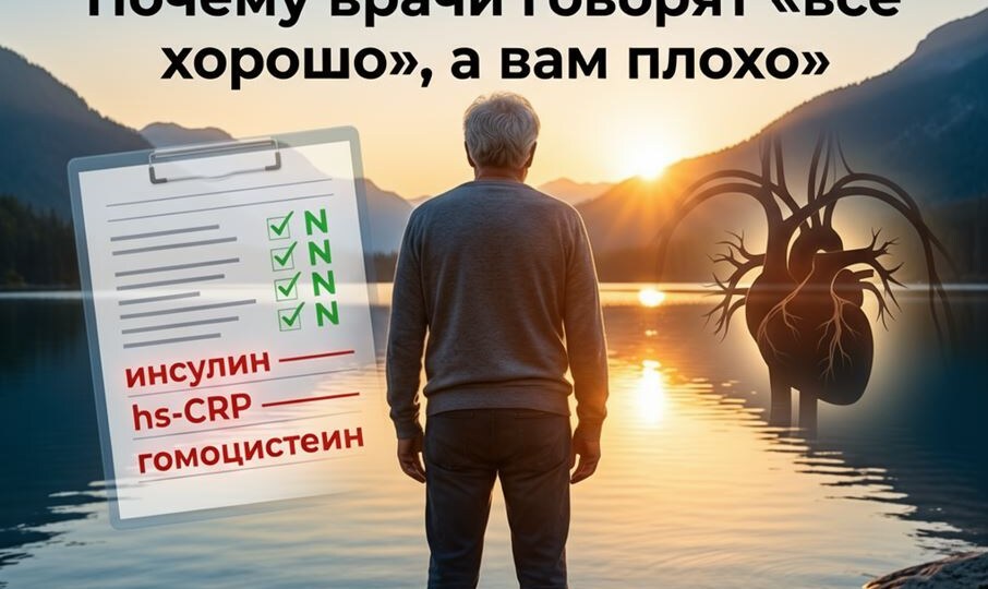 Анализы в норме, а вы чувствуете себя на 70 лет? Почему врачи говорят «всё хорошо», а вам плохо