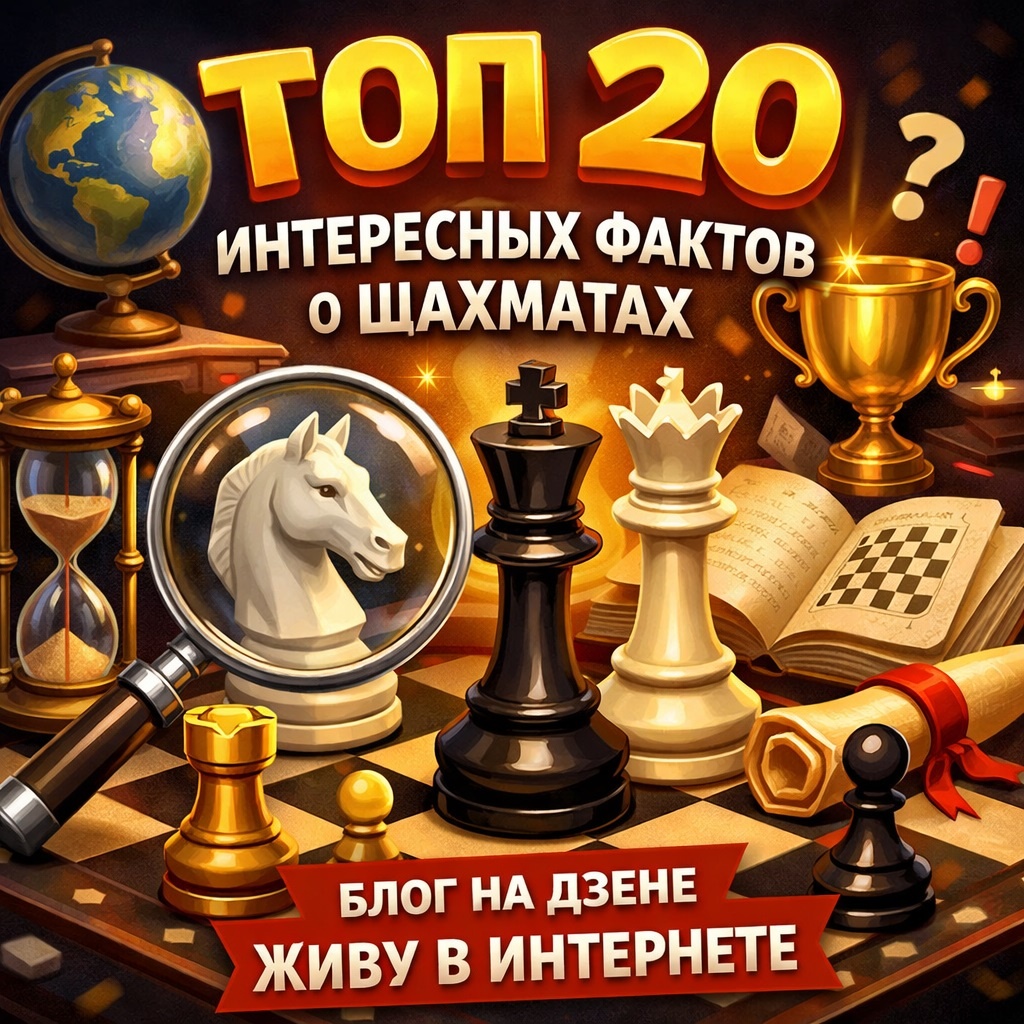 Топ 20 интересных фактов о Шахматах - Блог "Живу в Интернете"