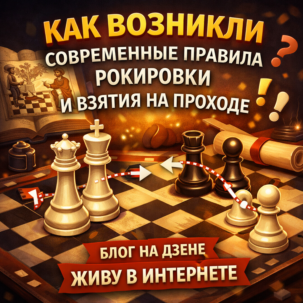 Как возникли современные правила рокировки и взятия на проходе - блог "Живу в интернете"
