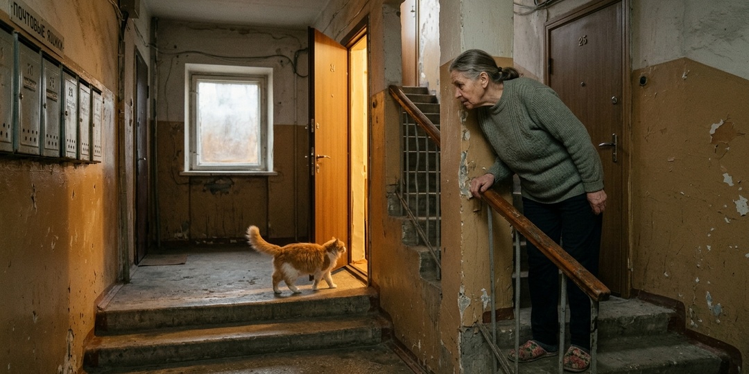 Кошка уходила из дома каждый день на несколько часов. Я проследила — и нашла за стеной друга отца