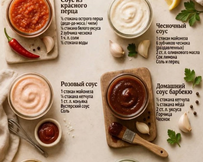 🍯 Натуральные домашние соусы