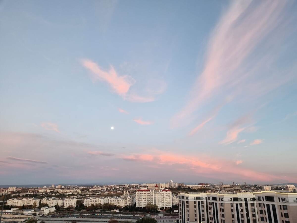 Вот такое красивое небо было несколько дней назад