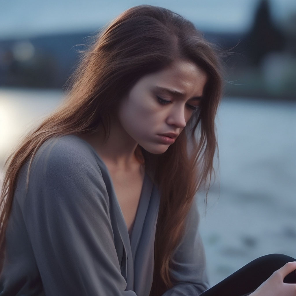 Девушка в слезах