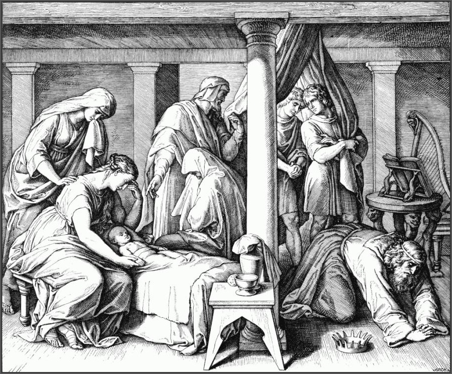 Юлиус Шнорр фон Карольсфельд. Сокрушение Давида. 1852–1860