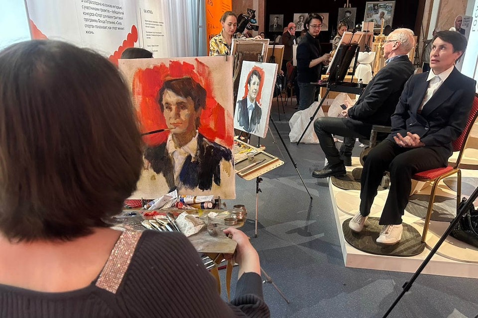    Легенды советского и российского спорта стали героями портретов. Юлия СТАЛИНА