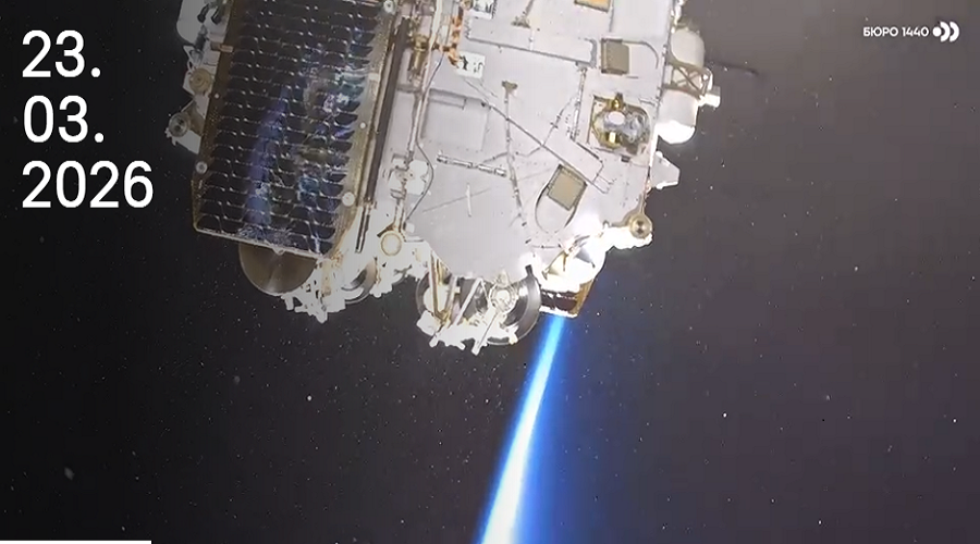 Снимок телеметрии выхода спутников на орбиту и дата.