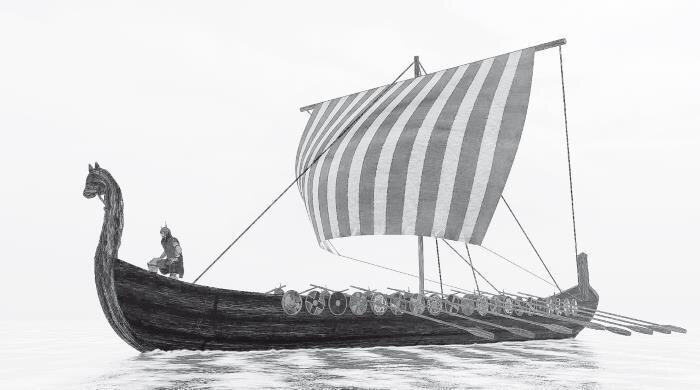 корабль викингов