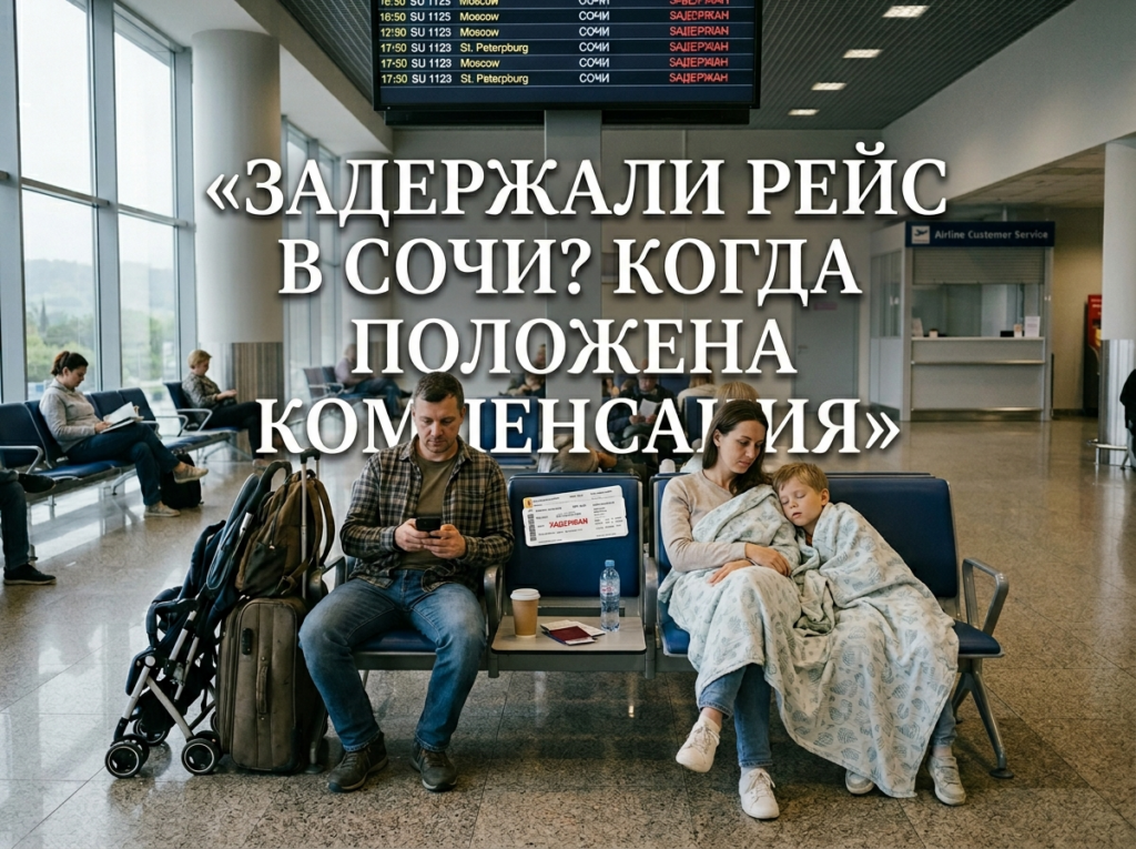    ЗАДЕРЖАЛИ РЕЙС В СОЧИ. КОГДА ПОЛОЖЕНА КОМПЕНСАЦИЯ Андрей Путешественник