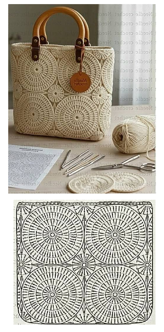 схема вязания сумки крючком