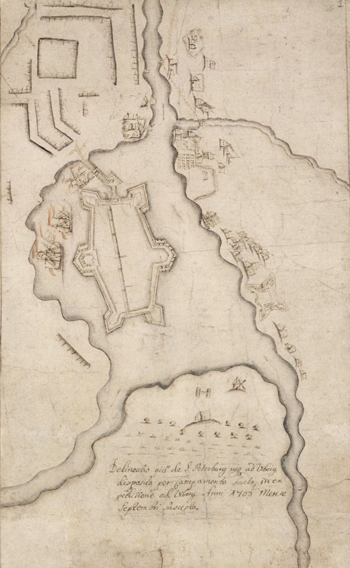 План Петербурга 1706 года