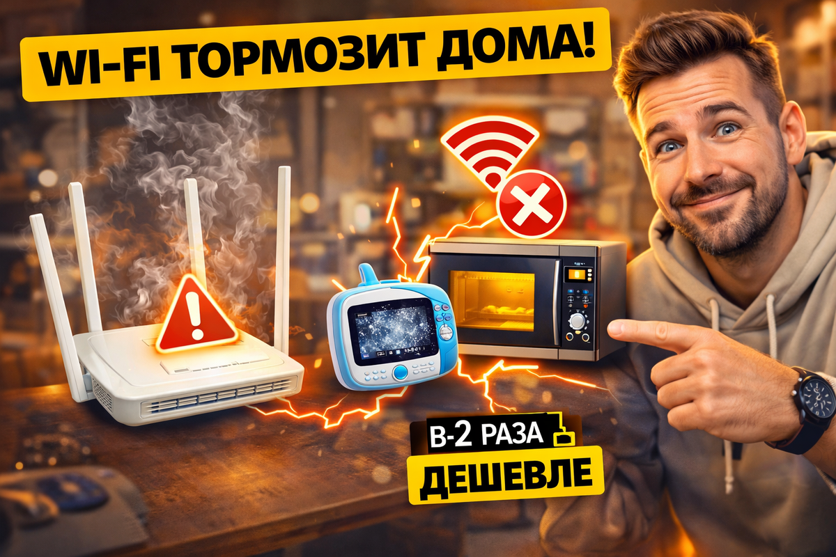 📶 Wi-Fi дома внезапно тормозит? Главная причина — не провайдер! Узнайте, что мешает сигналу прямо у вас под рукой, и исправьте это за 5 минут без звонков в техподдержку.
