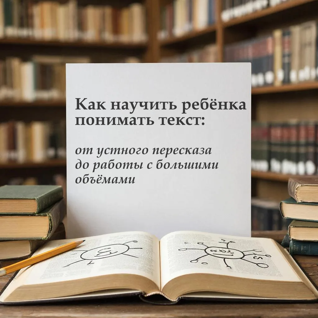 Ребёнок читает, но не понимает? Как сформировать навык осмысления текста