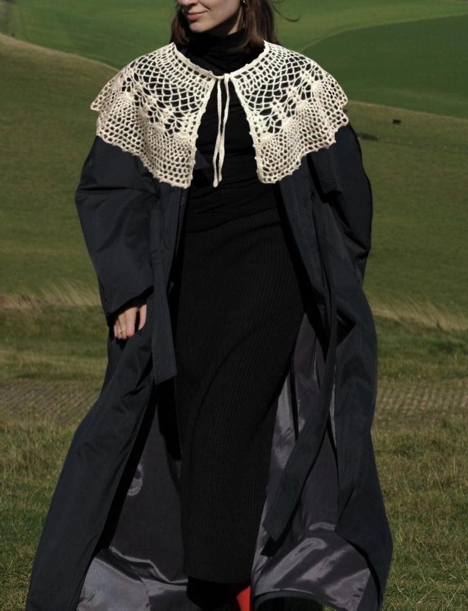 женский воротничок крючком