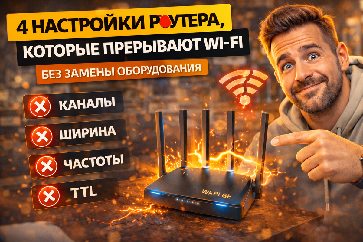 4 настройки роутера, которые ухудшают Wi‑Fi: частота, канал, мощность сигнала и перегрузка сети — как исправить без покупки нового оборудования