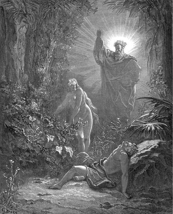 Г. Доре. Сотворение Евы. Изображение из открытых источников