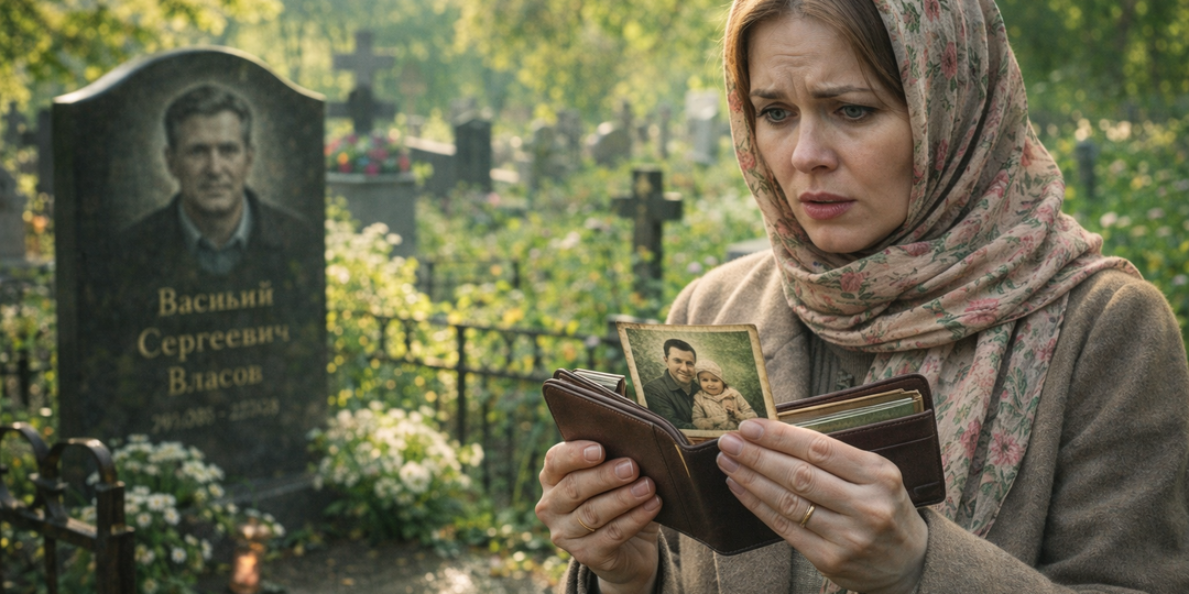 ОСВОБОДИВШИСЬ ДОСРОЧНО, ОНА ПРИЕХАЛА НА МОГИЛУ ОТЦА И УВИДЕЛА ЧУЖОЙ БУМАЖНИК. А ОТКРЫВ ЕГО — ПОБЛЕДНЕЛА ОТ ОДНОГО СНИМКА