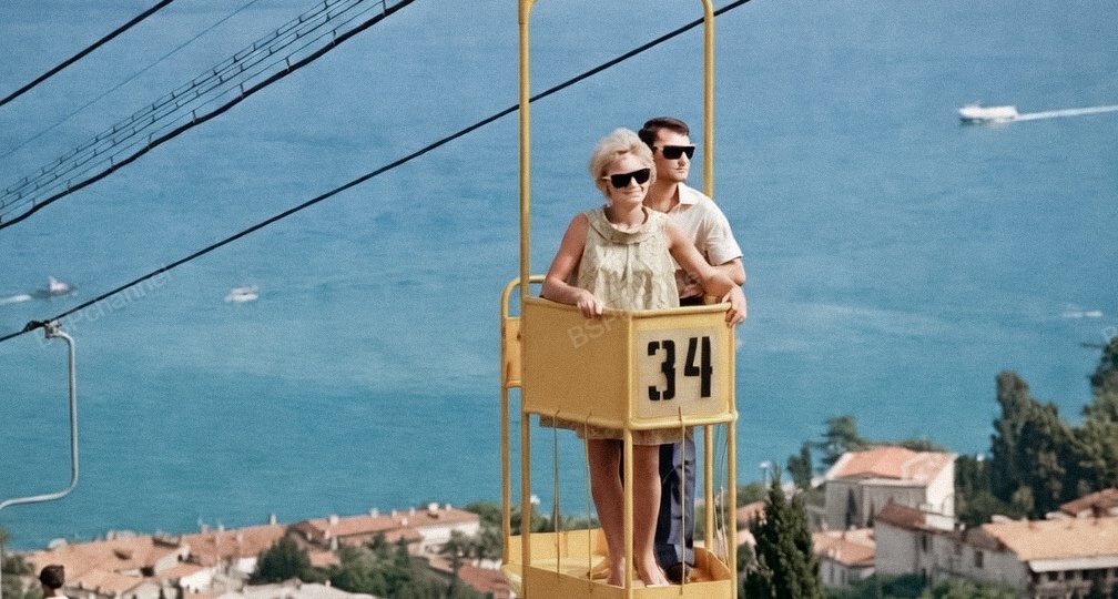 Жизнь Советской Ялты в 1960-е годы. 20 раскрашенных фотографий.