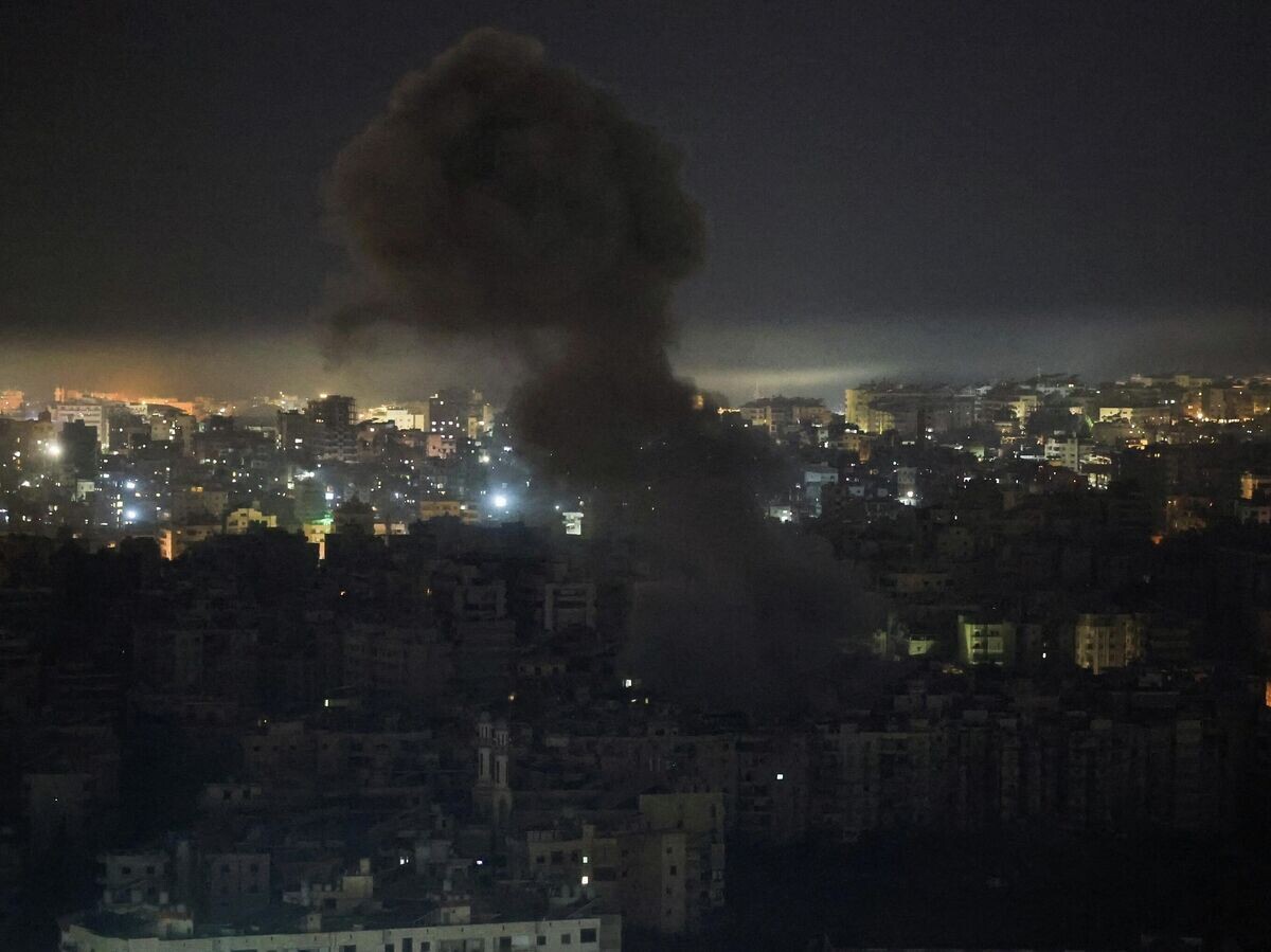    Дым после израильского удара в Бейруте | © REUTERS / Mohamed Azakir